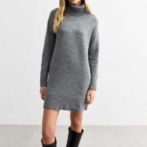RW&CO turtleneck sweater dress grey size XS